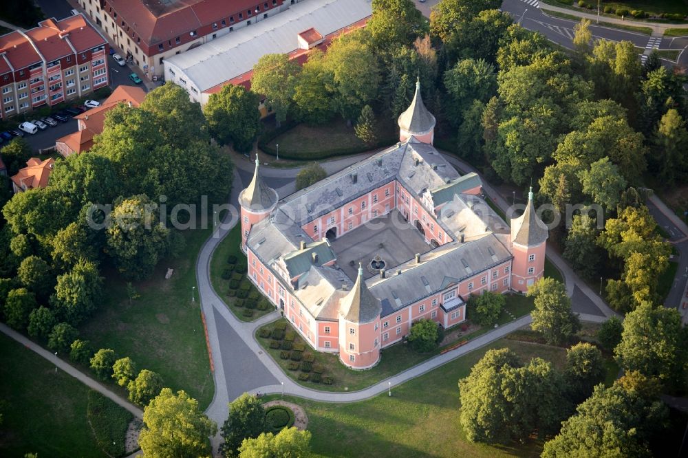 Aerial photograph Sokolov - Building and Castle Park Castle Muzeum Sokolov, p.o. Karlovarského kraje in Sokolov in Czech Republic