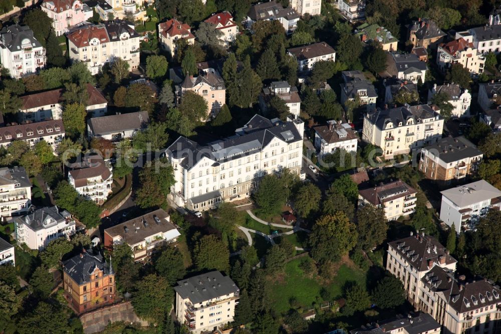 Wiesbaden from above - Building the retirement home Maternus Seniorenzentrum Kapellenstift GmbH in Wiesbaden in the state Hesse