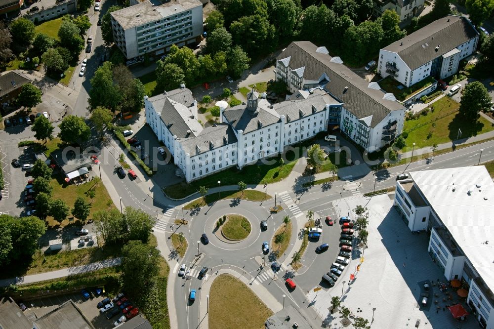 Aerial image Iserlohn - Building of the retirement center Seniorenzentrum Waldstadt Iserlohn in the district Kesbern in Iserlohn in the state North Rhine-Westphalia, Germany