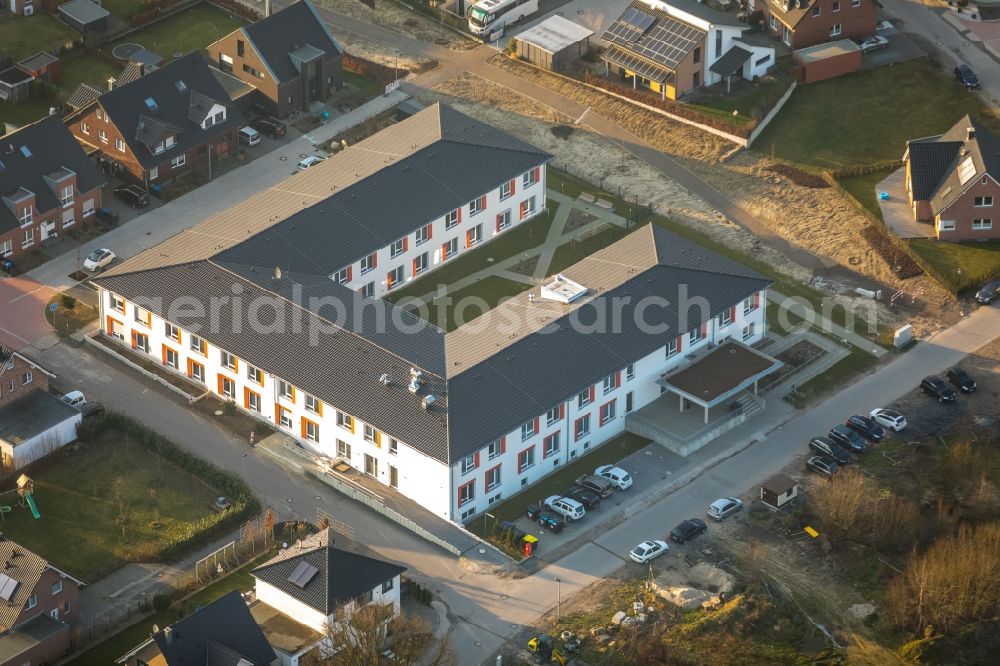 Haltern am See from the bird's eye view: Building of the retirement center Alloheim Senioren-Residenz a??Sythen on Seea?? in Haltern am See in the state North Rhine-Westphalia, Germany