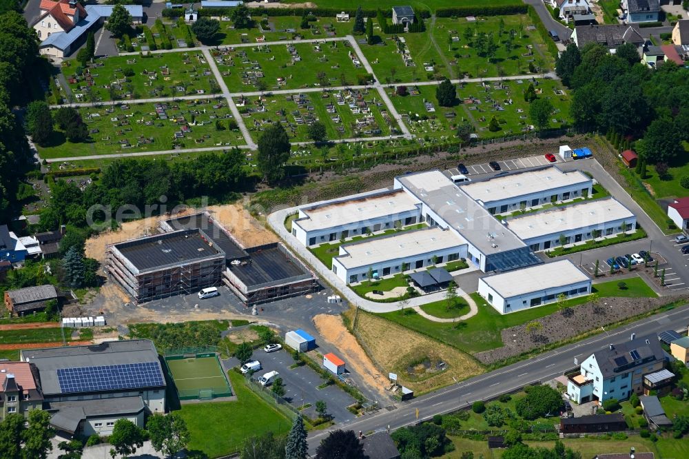 Arzberg from the bird's eye view: Building of the retirement center an der on Egerstrasse in the district Roethenbach in Arzberg in the state Bavaria, Germany