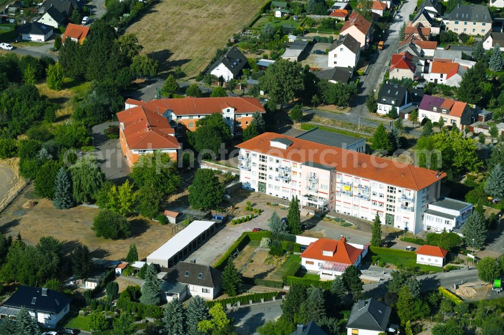 Aerial photograph Osterburg (Altmark) - Building of the retirement center DRK KV Oestliche Altmark e.V. on Arendseer Weg in Osterburg (Altmark) in the state Saxony-Anhalt, Germany