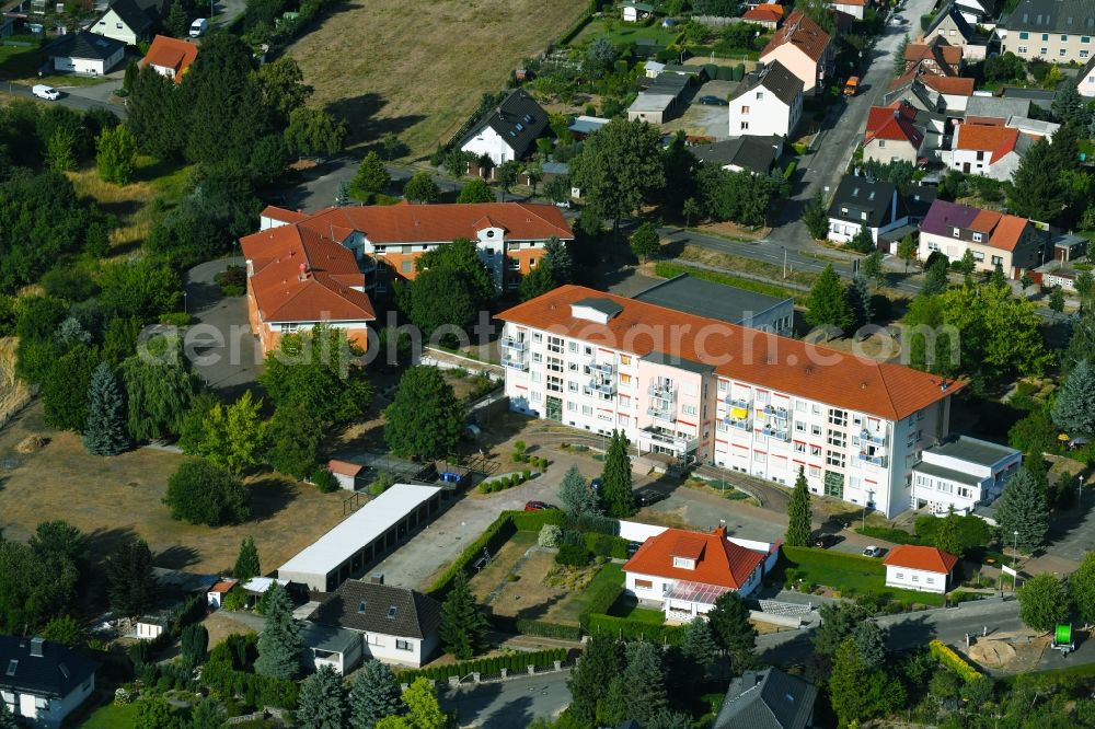 Osterburg (Altmark) from above - Building of the retirement center DRK KV Oestliche Altmark e.V. on Arendseer Weg in Osterburg (Altmark) in the state Saxony-Anhalt, Germany