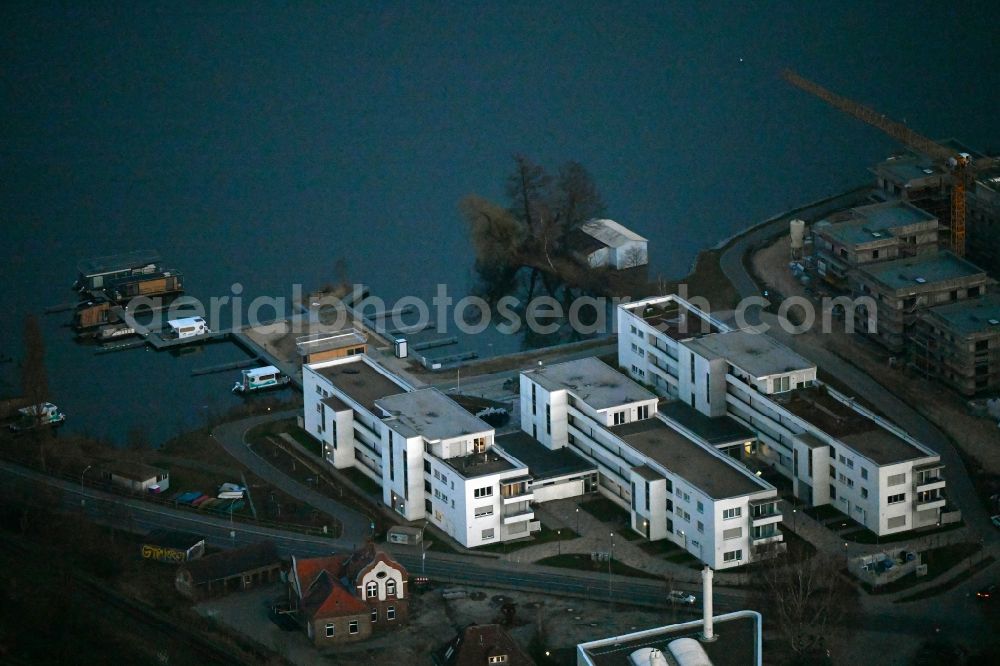 Aerial image Neuruppin - Building of the retirement center Seetor Residenz in Neuruppin in the state Brandenburg, Germany