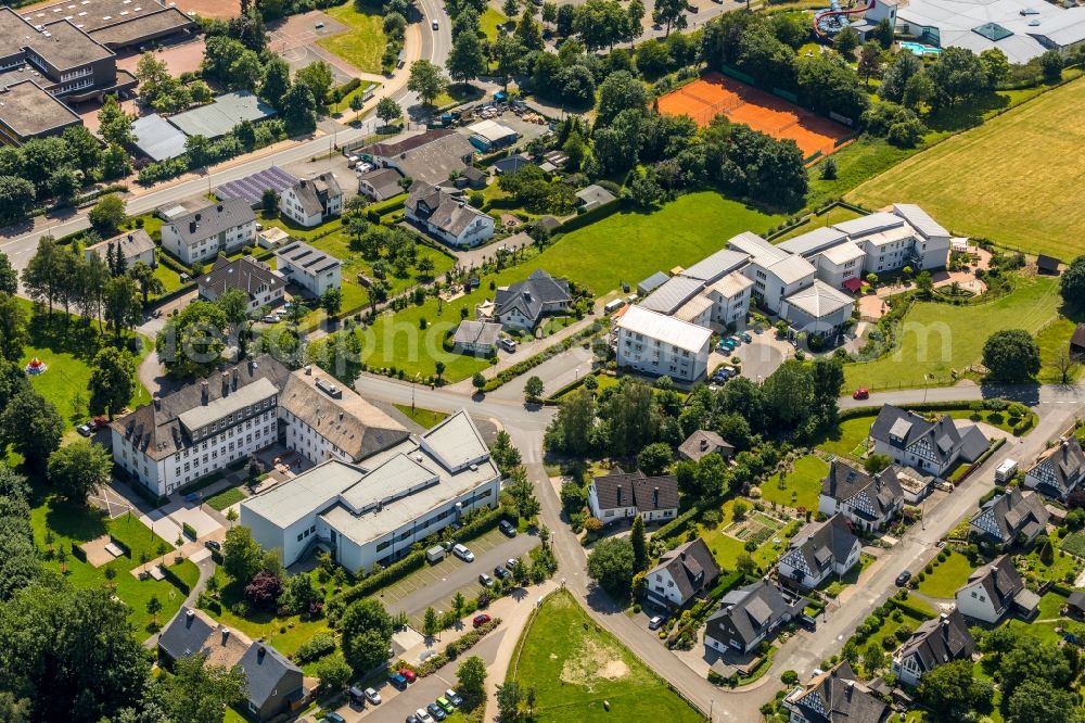 Aerial photograph Schmallenberg - Building of the retirement center Seniorencentrum St.Raphael on Altenilper Strasse in Schmallenberg in the state North Rhine-Westphalia, Germany