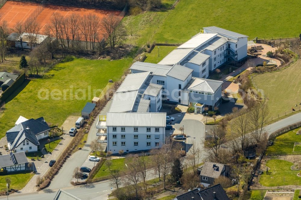 Aerial photograph Schmallenberg - Building of the retirement center Seniorencentrum St.Raphael on Altenilper Strasse in Schmallenberg in the state North Rhine-Westphalia, Germany