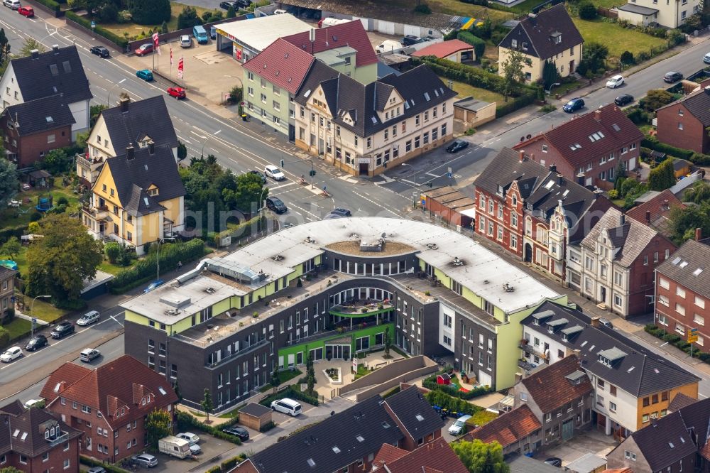 Werne from the bird's eye view: Building of the retirement center in Werne in the state North Rhine-Westphalia, Germany