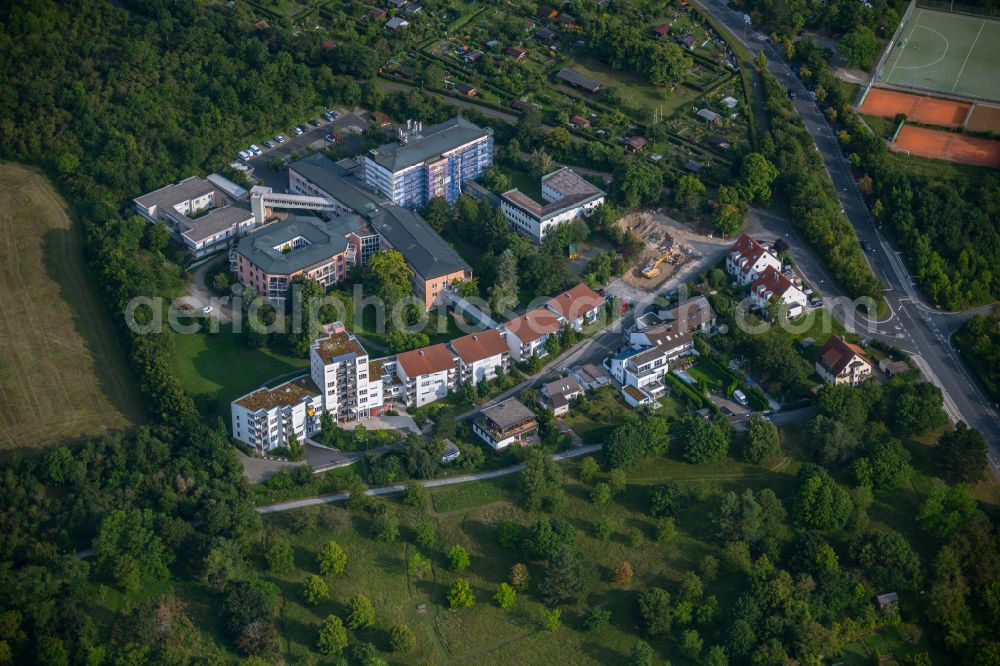 Würzburg from the bird's eye view: Building of the retirement center on Zeppelinstrasse in the district Frauenland in Wuerzburg in the state Bavaria, Germany