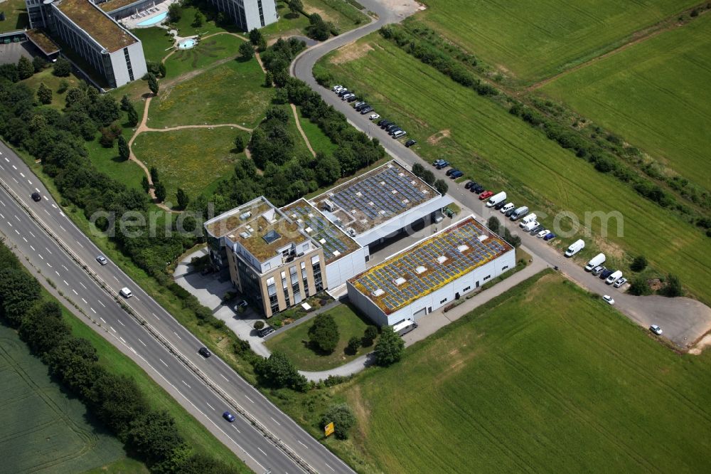 Mainz from the bird's eye view: View of the TV SKYLINE film and television mbH in Mainz in the state of Rhineland-Palatinate