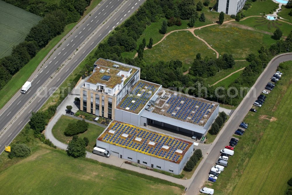 Aerial image Mainz - View of the TV SKYLINE film and television mbH in Mainz in the state of Rhineland-Palatinate