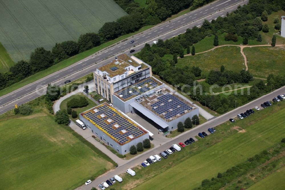 Aerial photograph Mainz - View of the TV SKYLINE film and television mbH in Mainz in the state of Rhineland-Palatinate