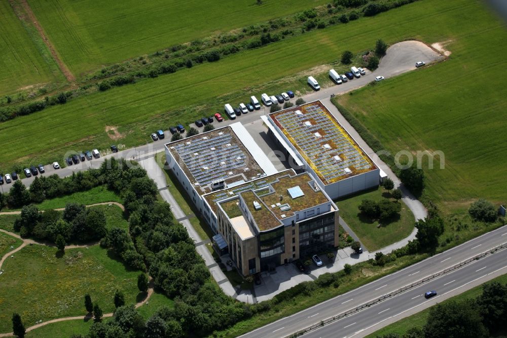 Mainz from the bird's eye view: View of the TV SKYLINE film and television mbH in Mainz in the state of Rhineland-Palatinate