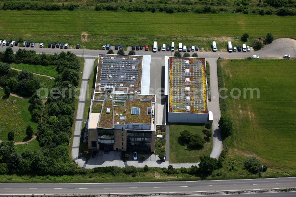 Aerial image Mainz - View of the TV SKYLINE film and television mbH in Mainz in the state of Rhineland-Palatinate