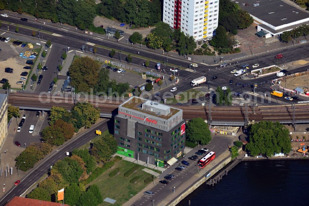 Aerial photograph Berlin Mitte - Building of the Sozialverband Deutschland eV at Stralauer Strasse near Alexan derstrasse in the district Mitte in Berlin