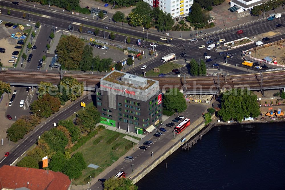 Berlin Mitte from above - Building of the Sozialverband Deutschland eV at Stralauer Strasse near Alexan derstrasse in the district Mitte in Berlin