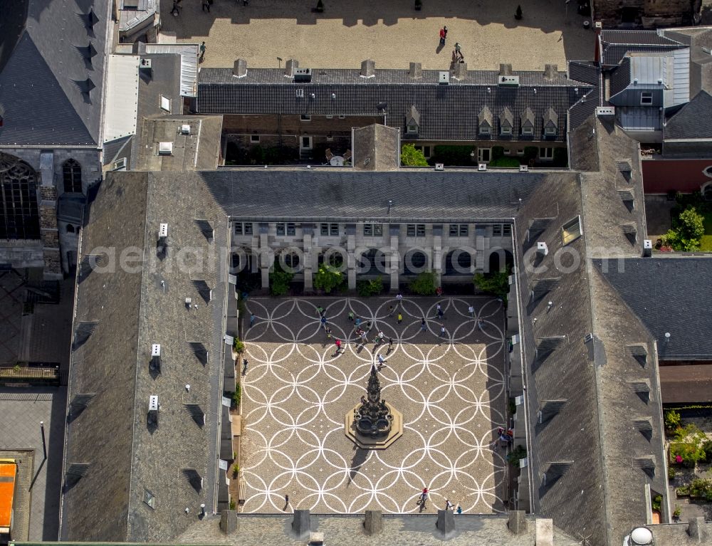 Aachen from the bird's eye view: Town Hall building of the city administration in Aachen in the state North Rhine-Westphalia