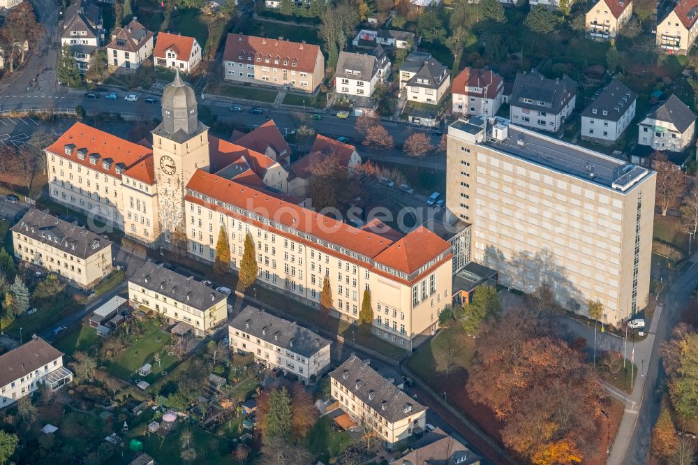 Aerial image Arnsberg - Building the district government and regional council in Arnsberg in North Rhine-Westphalia