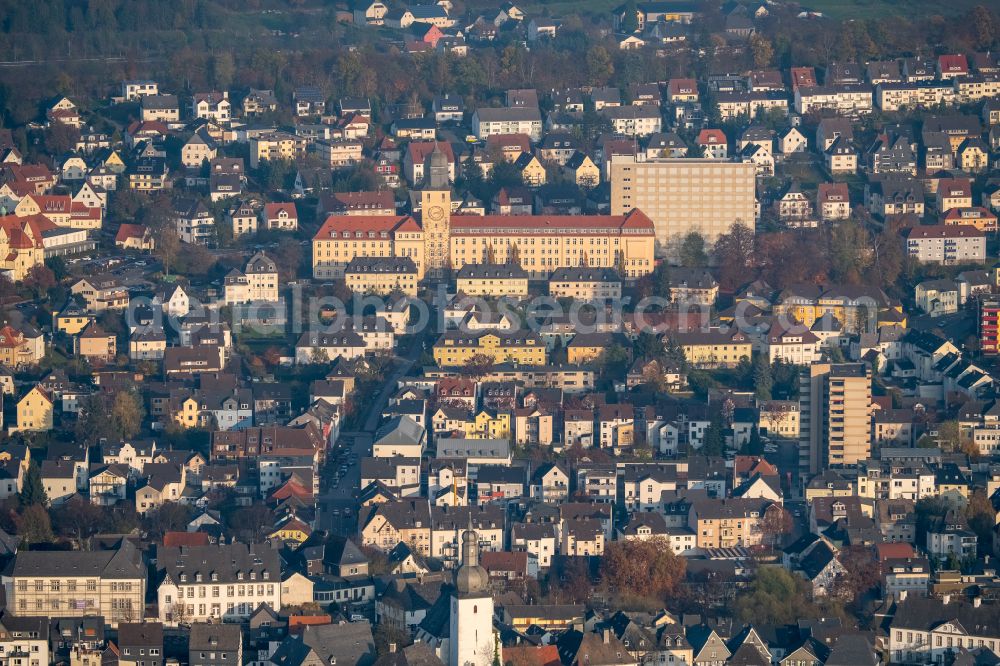 Arnsberg from above - Building the district government and regional council in Arnsberg in North Rhine-Westphalia