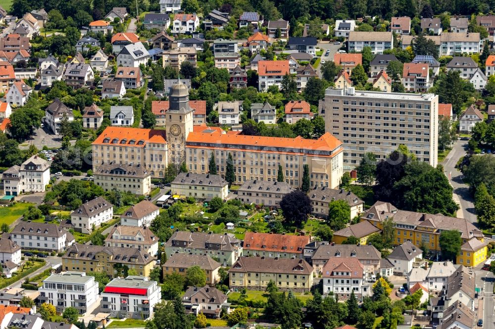 Aerial photograph Arnsberg - Building the district government and regional council in Arnsberg in North Rhine-Westphalia