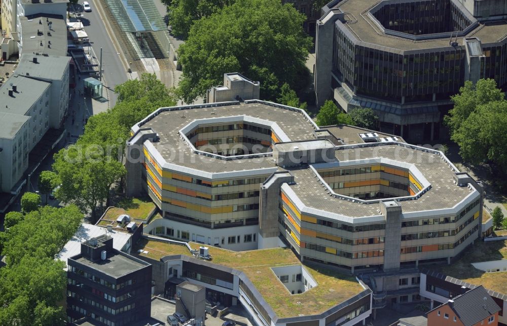 Aerial photograph Bochum - Town Hall building of the city administration in Bochum in the state North Rhine-Westphalia