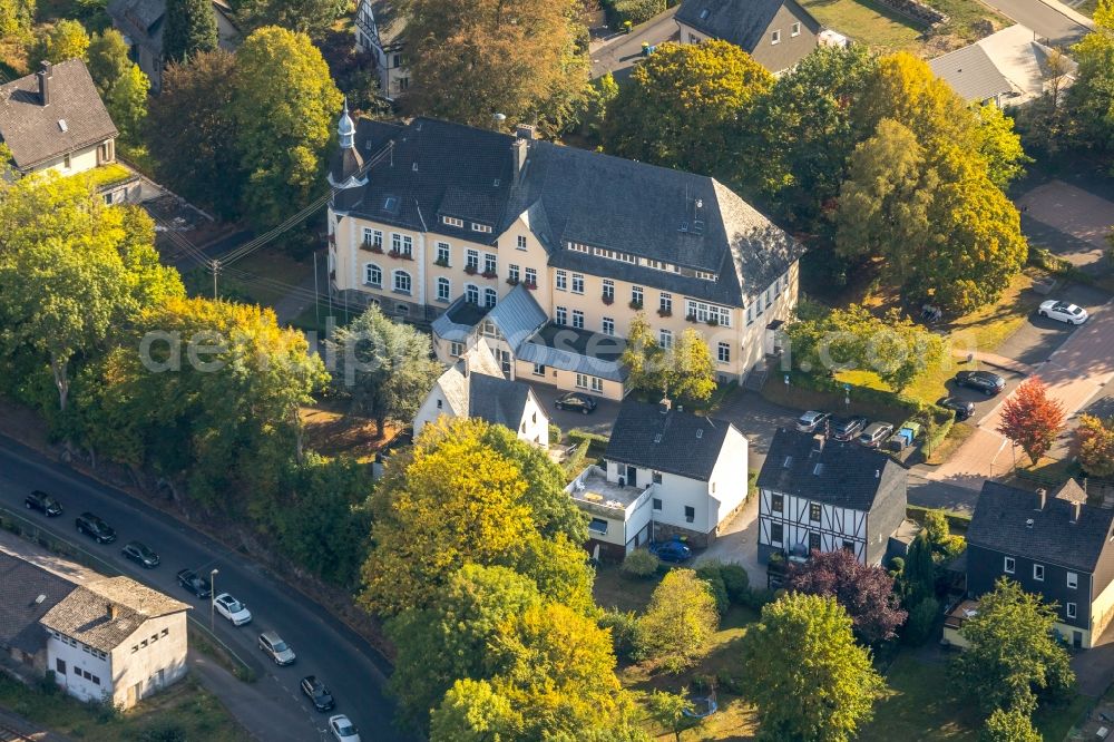 Burbach from the bird's eye view: Town Hall building of the city administration Burbach on Eicher Weg in Burbach in the state North Rhine-Westphalia, Germany