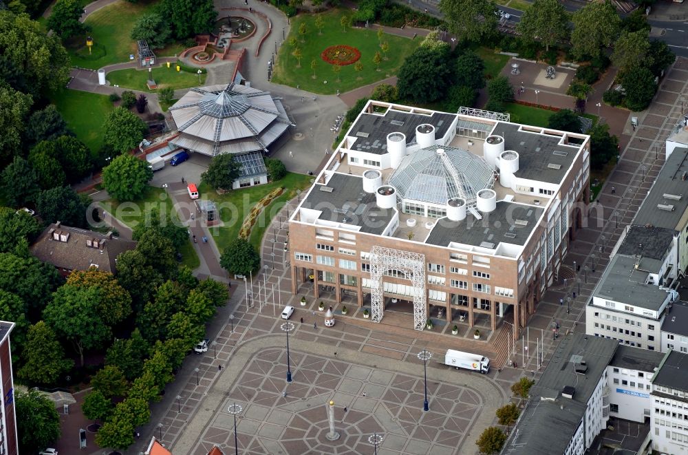 Aerial image Waltrop - Town Hall building of the city administration in Dortmund in the state North Rhine-Westphalia