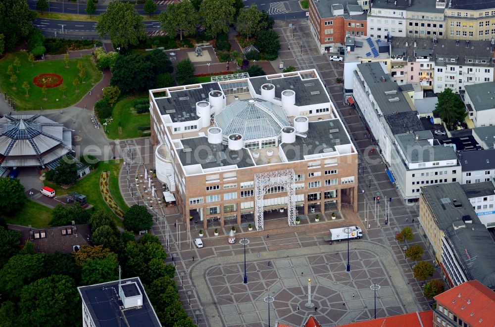 Aerial photograph Waltrop - Town Hall building of the city administration in Dortmund in the state North Rhine-Westphalia