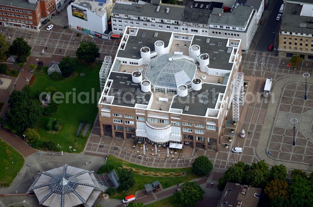 Waltrop from above - Town Hall building of the city administration in Dortmund in the state North Rhine-Westphalia