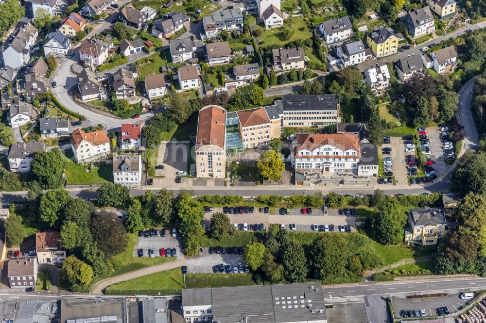 Aerial image Ennepetal - Town Hall building of the city administration on Bismarckstrasse in Ennepetal in the state North Rhine-Westphalia, Germany