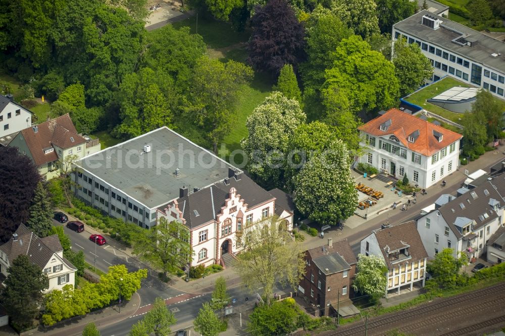 Erkrath from above - Town Hall building of the city administration in Erkrath in the state North Rhine-Westphalia