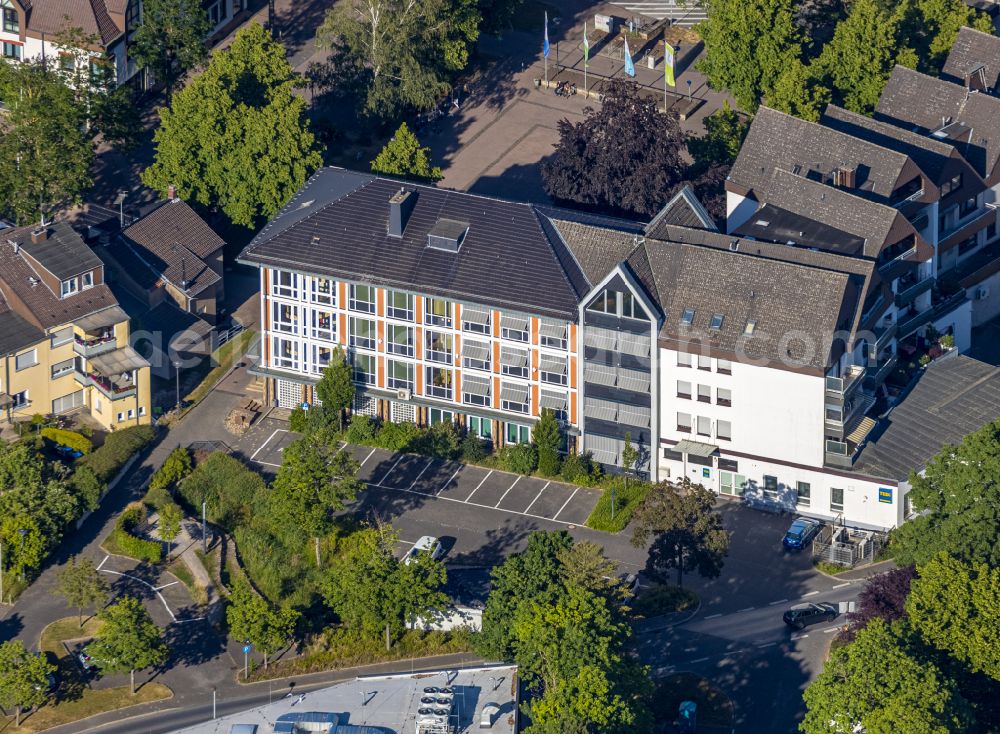 Wickede (Ruhr) from the bird's eye view: Town Hall building of the city administration Gemeinde Wickede in Wickede (Ruhr) at Sauerland in the state North Rhine-Westphalia, Germany