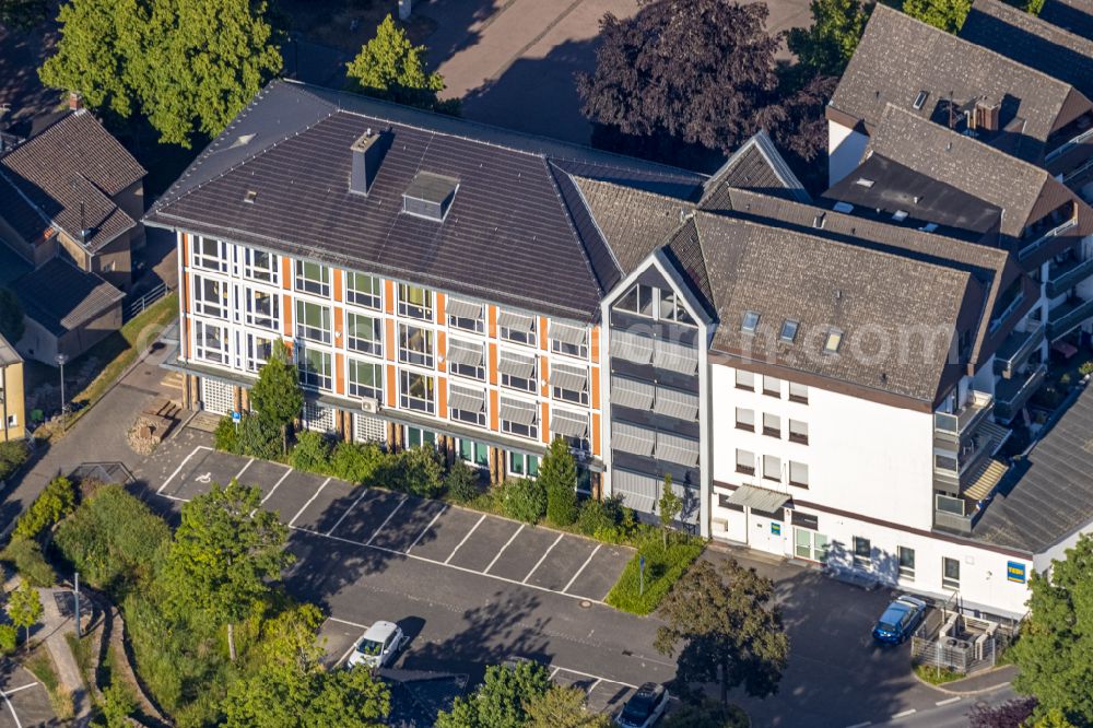 Aerial photograph Wickede (Ruhr) - Town Hall building of the city administration Gemeinde Wickede in Wickede (Ruhr) at Sauerland in the state North Rhine-Westphalia, Germany