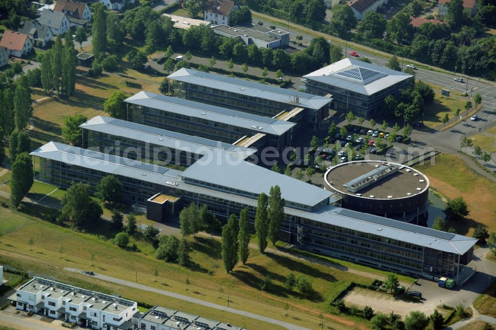 Aerial photograph Gütersloh - Town Hall building and the district administration in Guetersloh in the state of North Rhine-Westphalia