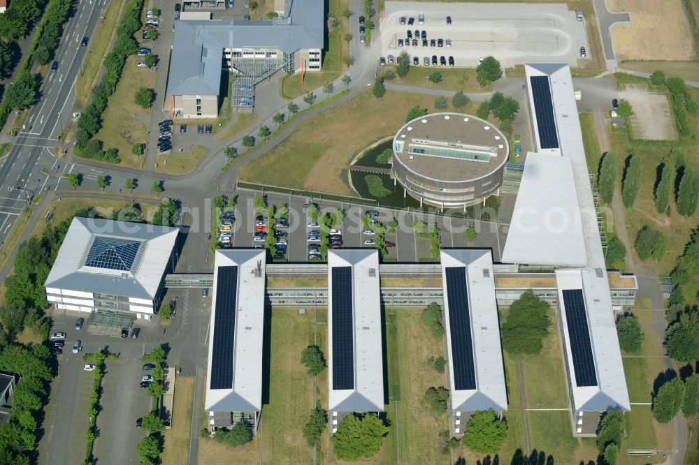 Aerial image Gütersloh - Town Hall building and the district administration in Guetersloh in the state of North Rhine-Westphalia