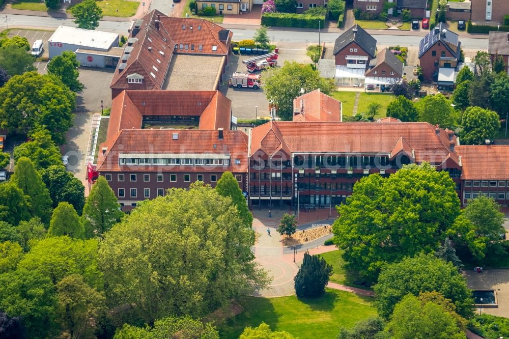 Haltern am See from the bird's eye view: Town Hall building of the city administration in Haltern am See in the state North Rhine-Westphalia