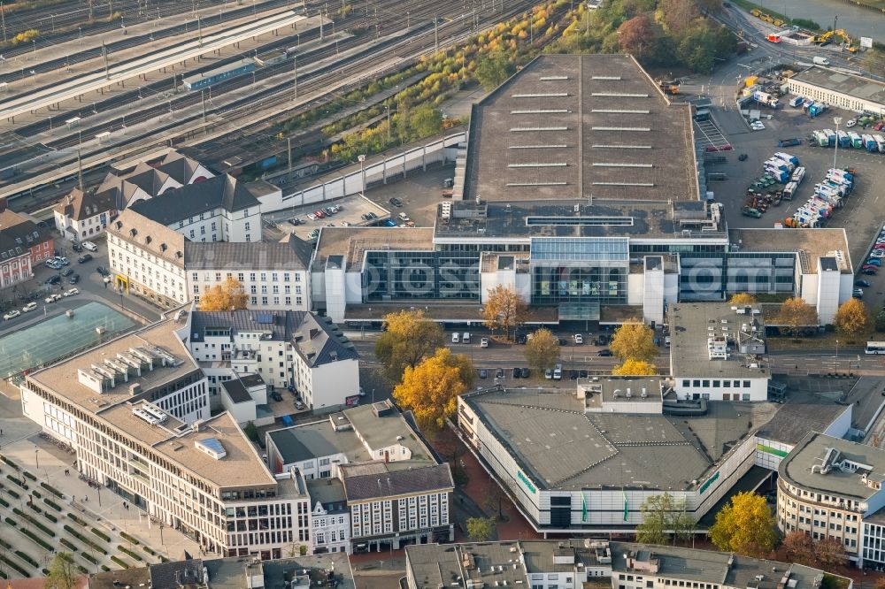 Aerial image Hamm - Town Hall building of the city administration in Hamm in the state North Rhine-Westphalia