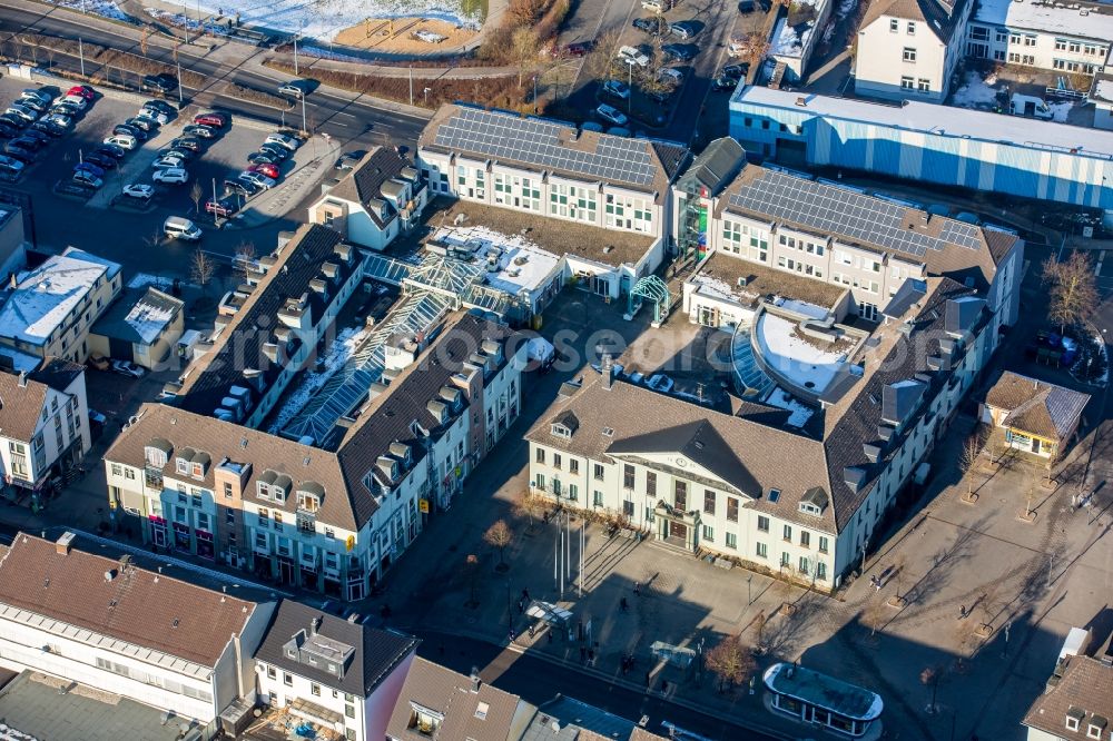 Aerial image Heiligenhaus - Town Hall building of the city administration in Heiligenhaus in the state North Rhine-Westphalia