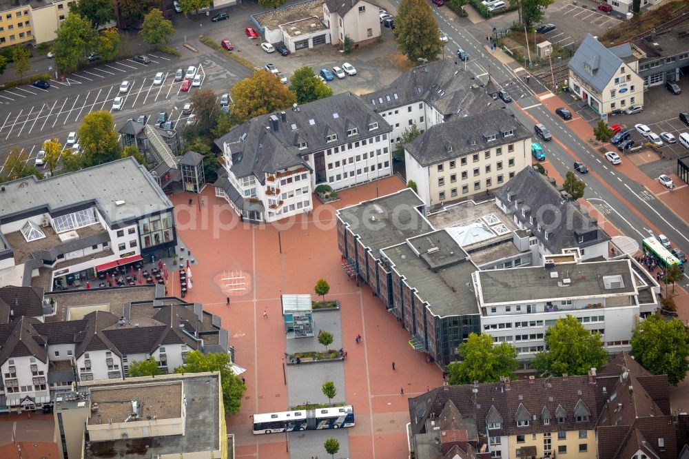Kreuztal from the bird's eye view: Town Hall building of the city administration in Kreuztal in the state North Rhine-Westphalia, Germany