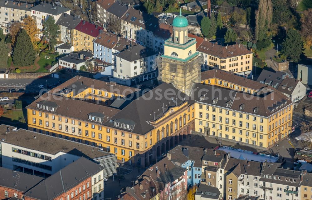 Witten from the bird's eye view: Town Hall building of the city administration in the district Bommern in Witten in the state North Rhine-Westphalia