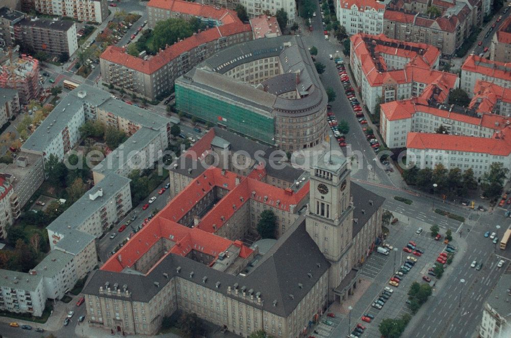 Berlin from the bird's eye view: Town Hall building of the city administration in the district Schoeneberg in Berlin