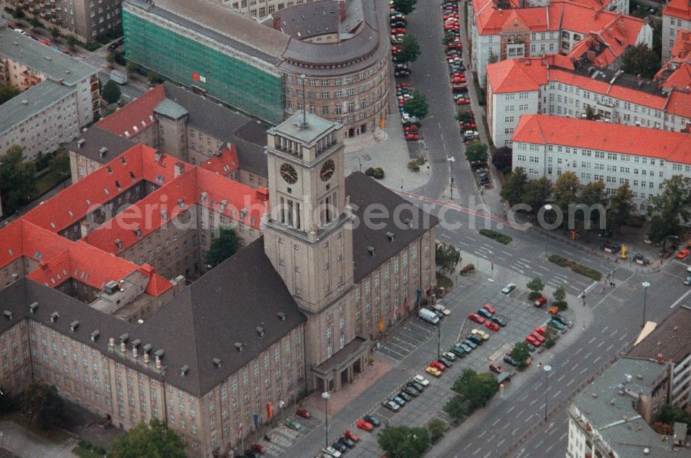 Aerial photograph Berlin - Town Hall building of the city administration in the district Schoeneberg in Berlin