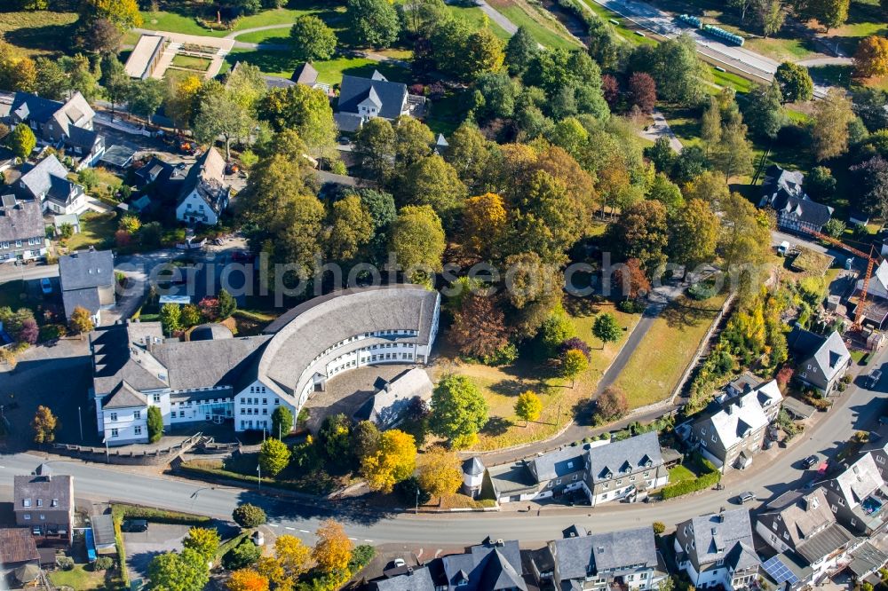 Schmallenberg from the bird's eye view: Town Hall building of the city administration in Schmallenberg in the state North Rhine-Westphalia