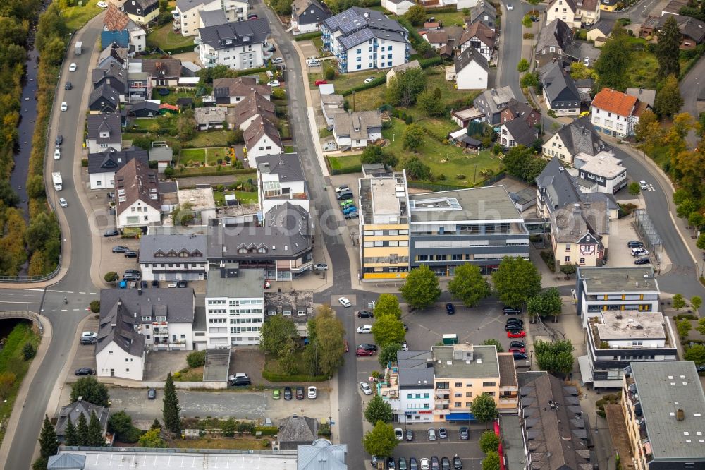 Aerial photograph Netphen - Town Hall building of the city administration Stadt Netphen in Netphen in the state North Rhine-Westphalia, Germany