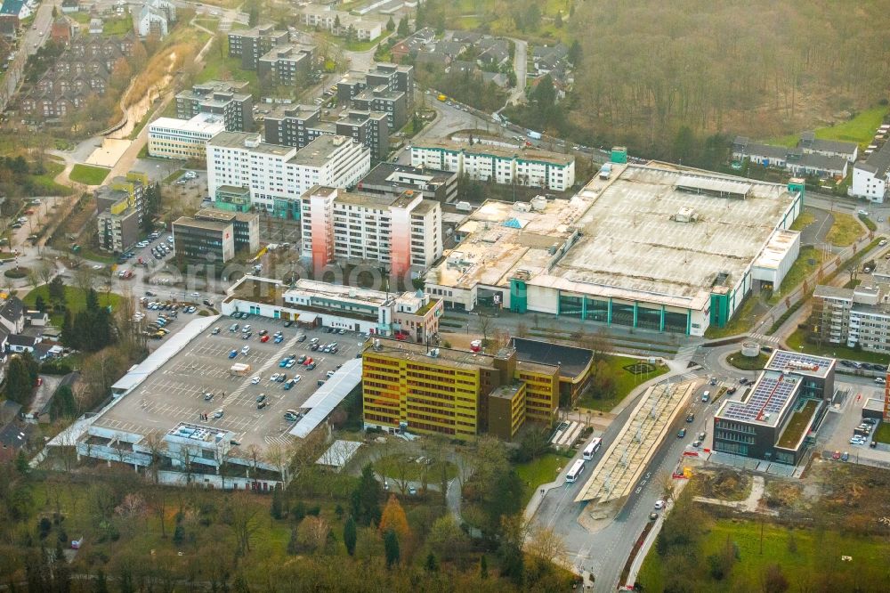 Aerial photograph Bergkamen - Town Hall building of the city administration on Toedinghauser Strasse in Bergkamen in the state North Rhine-Westphalia, Germany