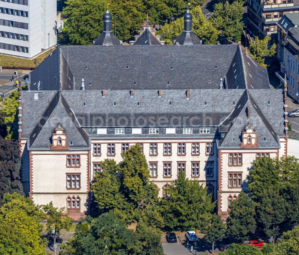 Hamm from above - Town Hall building of the city administration on Theodor-Heuss-Platz in Hamm in the state North Rhine-Westphalia, Germany