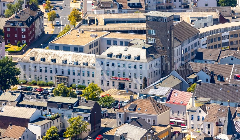 Aerial image Velbert - Town Hall building of the city administration in the Thomasstrasse in Velbert in the state North Rhine-Westphalia