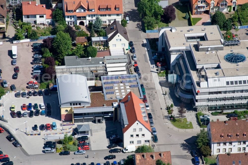 Aerial photograph Kandel - Town Hall building of the city administration of Verbandsgemeinde in Kandel in the state Rhineland-Palatinate