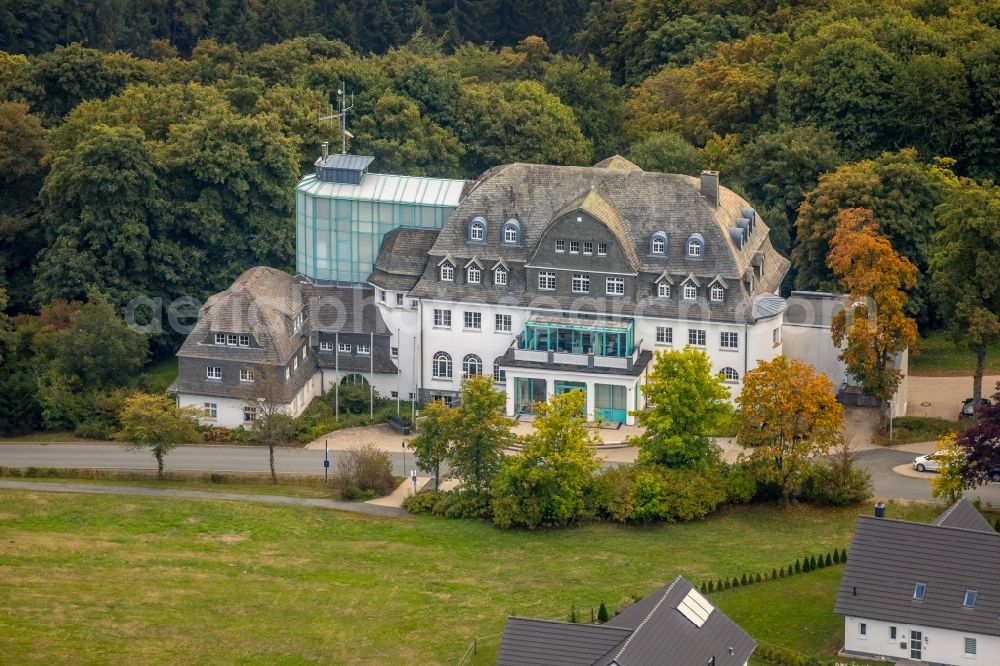 Winterberg from the bird's eye view: Town Hall building of the city administration in Winterberg in the state North Rhine-Westphalia, Germany