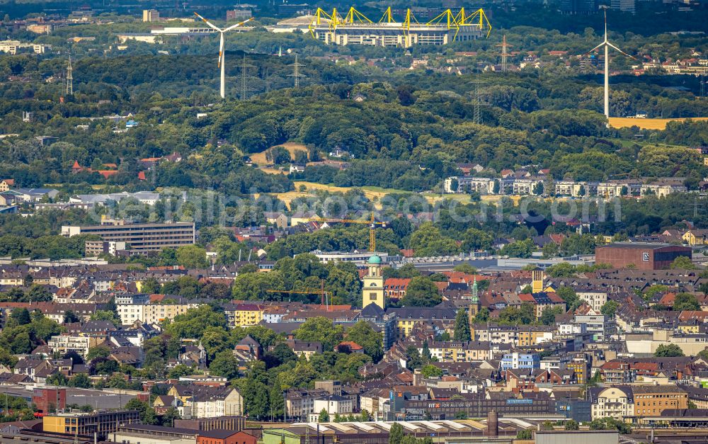 Witten from the bird's eye view: Town Hall building of the city administration Witten in Witten in the state North Rhine-Westphalia, Germany