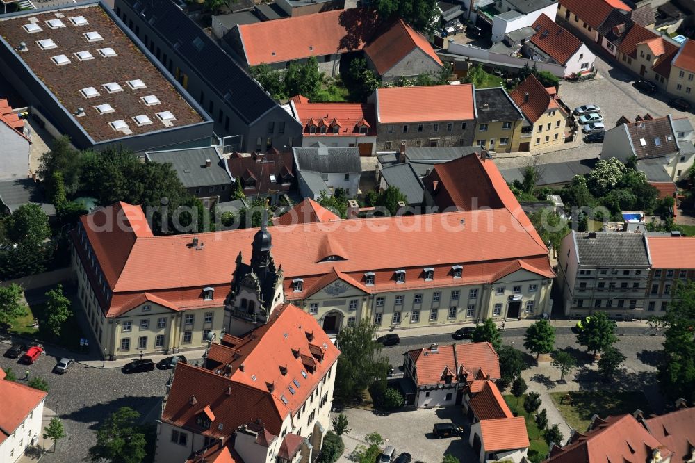 Aerial image Bernburg (Saale) - Building of the civil registry office Bernburg in Bernburg (Saale) in the state Saxony-Anhalt